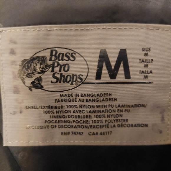 Bass Pro Men's HPR Bone Dry Rain Jacket - Picture 11 of 13